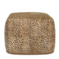 Leopard Hide Pouf