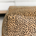Leopard Hide Pouf