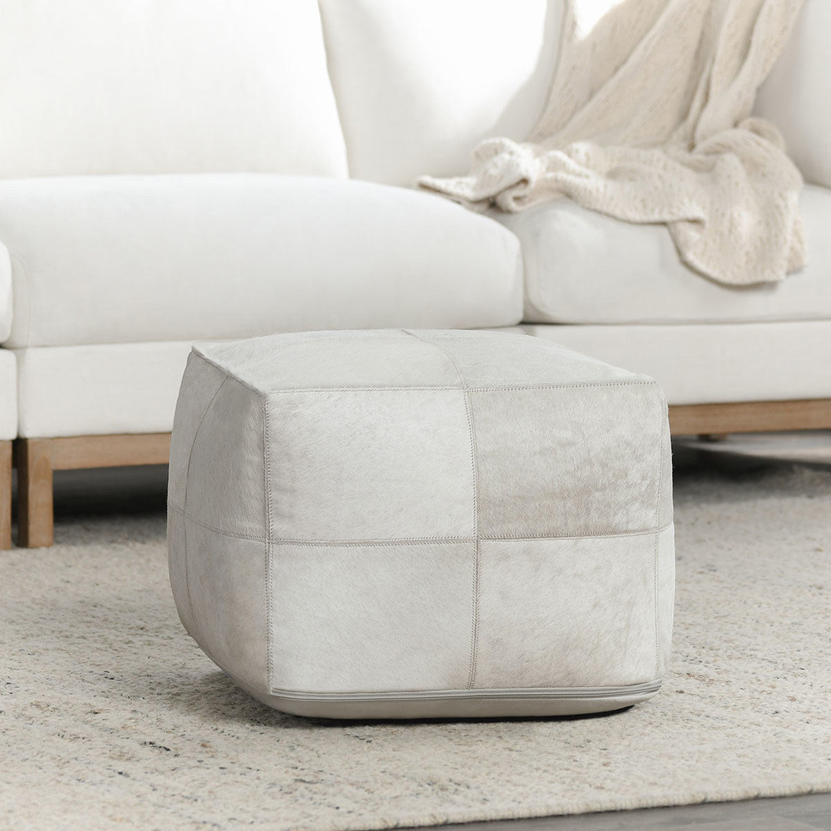 Hide Canada Pouf